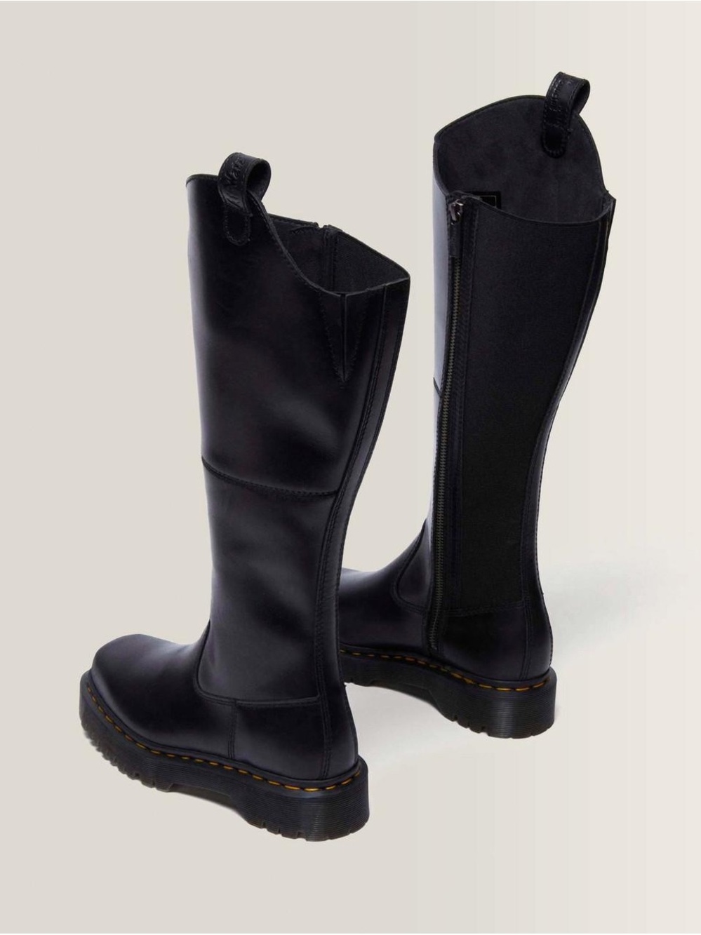 Dr. Martens AMAAYAH KNEE HIGH LEATHER BOOTS - Picture 6 of 10
